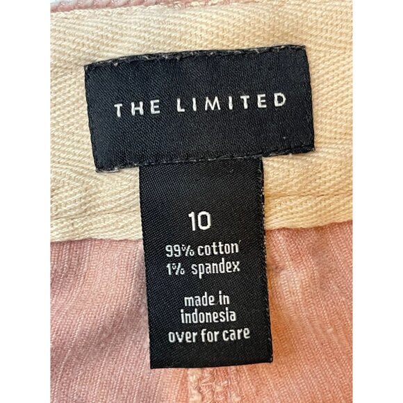 The Limited Womens Chino Pant Corduroy Straight Leg Mid Rise Cotton Pink Size 10 - Picture 8 of 9